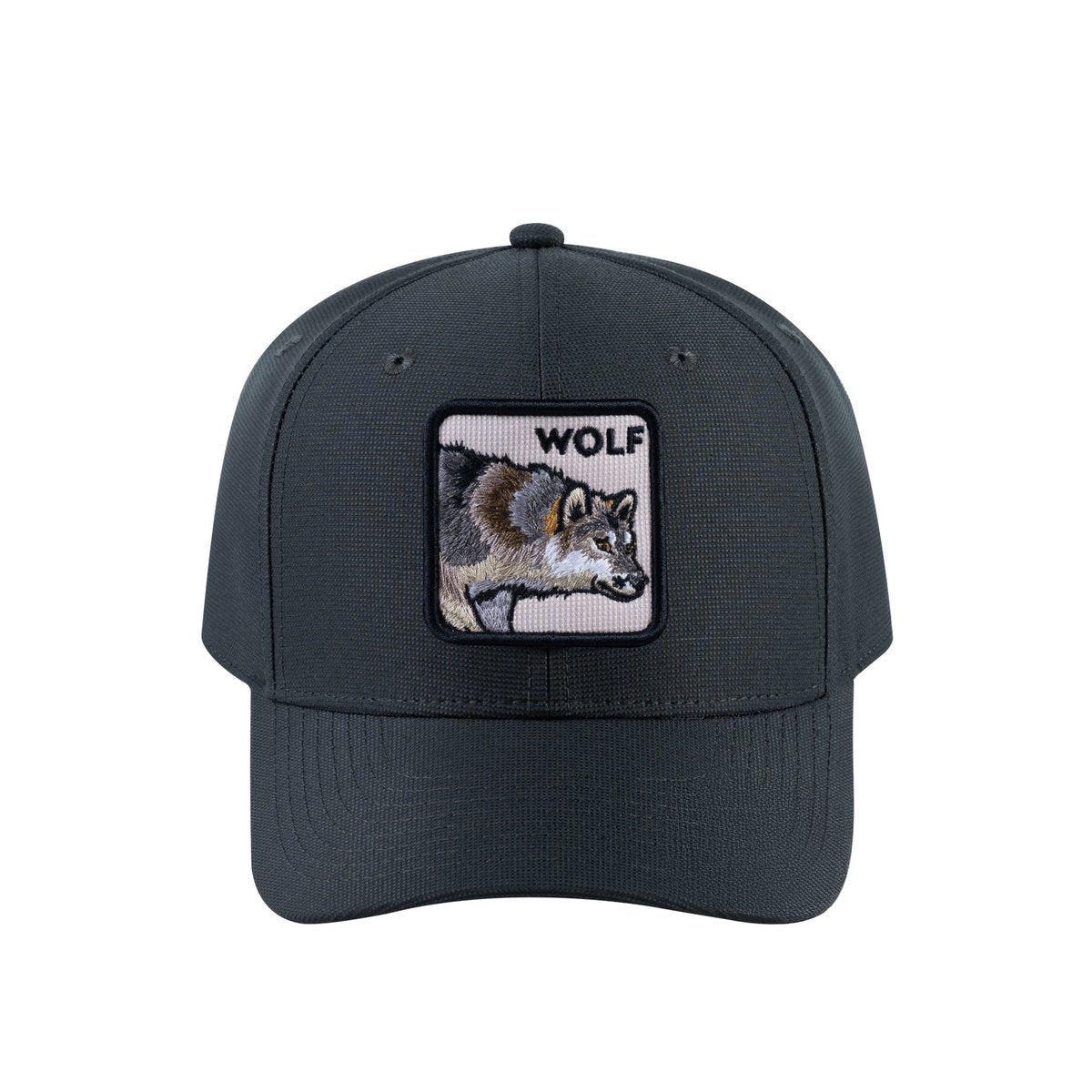 Wolf V2 6-Panel Baseball Cap with Dark Grey front and Dark Grey back