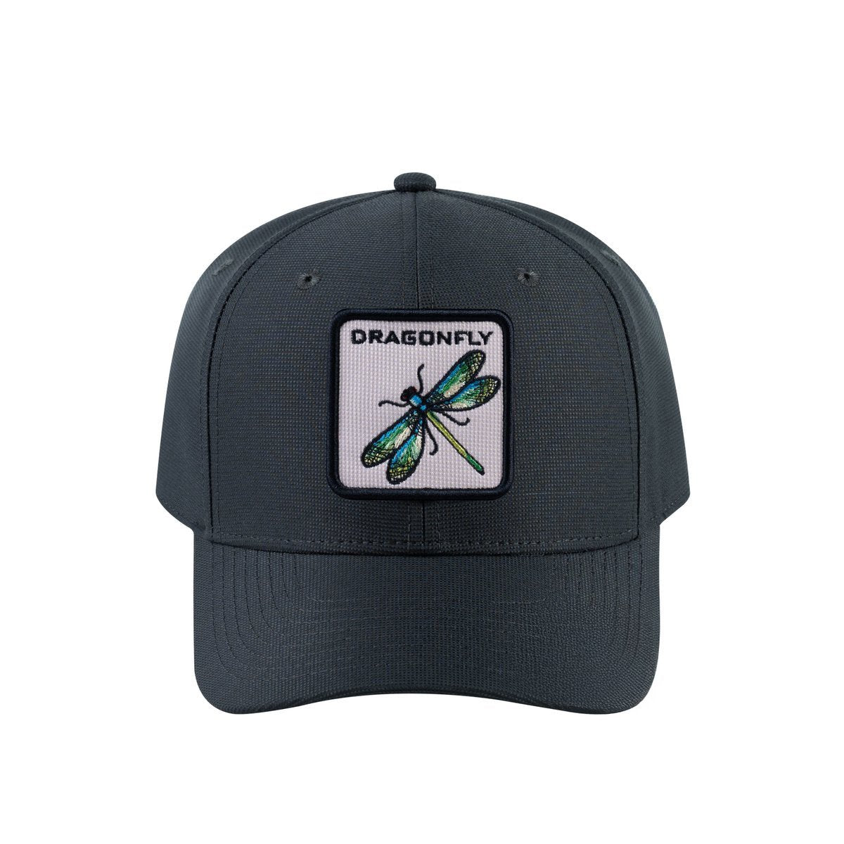 Dragonfly V2 6-Panel Baseball Cap with Dark Grey front and Dark Grey back