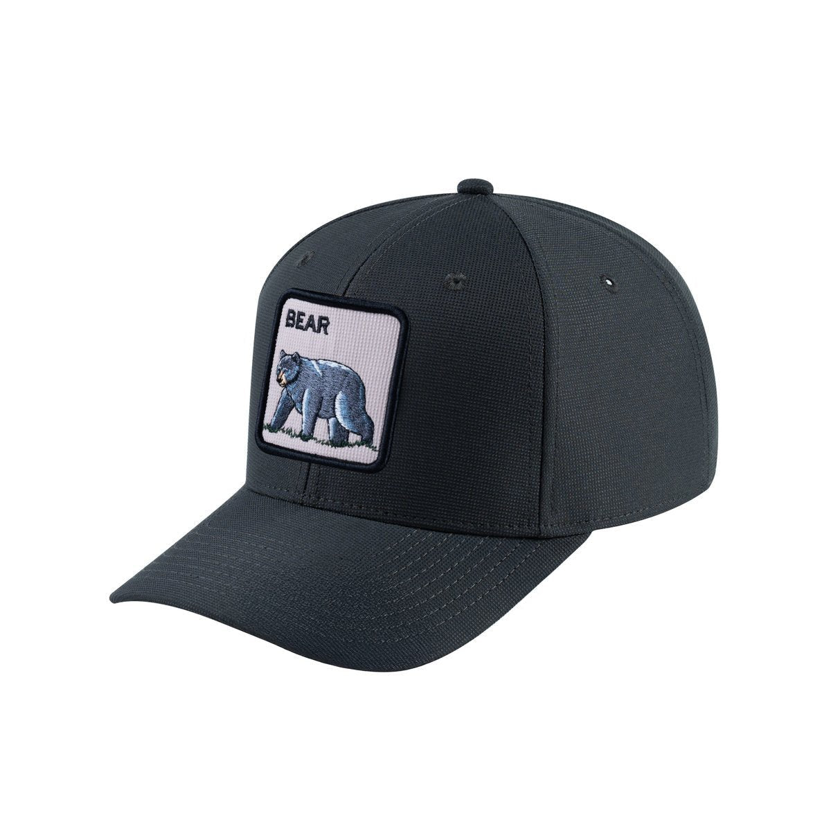 Bear V2 6-Panel Baseball Cap with Dark Grey front and Dark Grey back