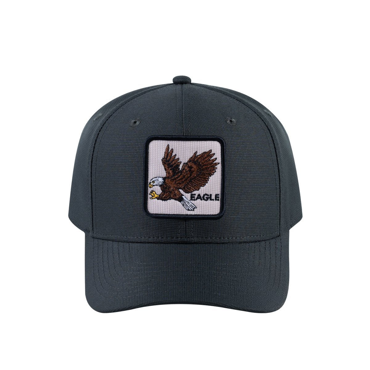 Eagle V2 6-Panel Baseball Cap with Dark Grey front and Dark Grey back