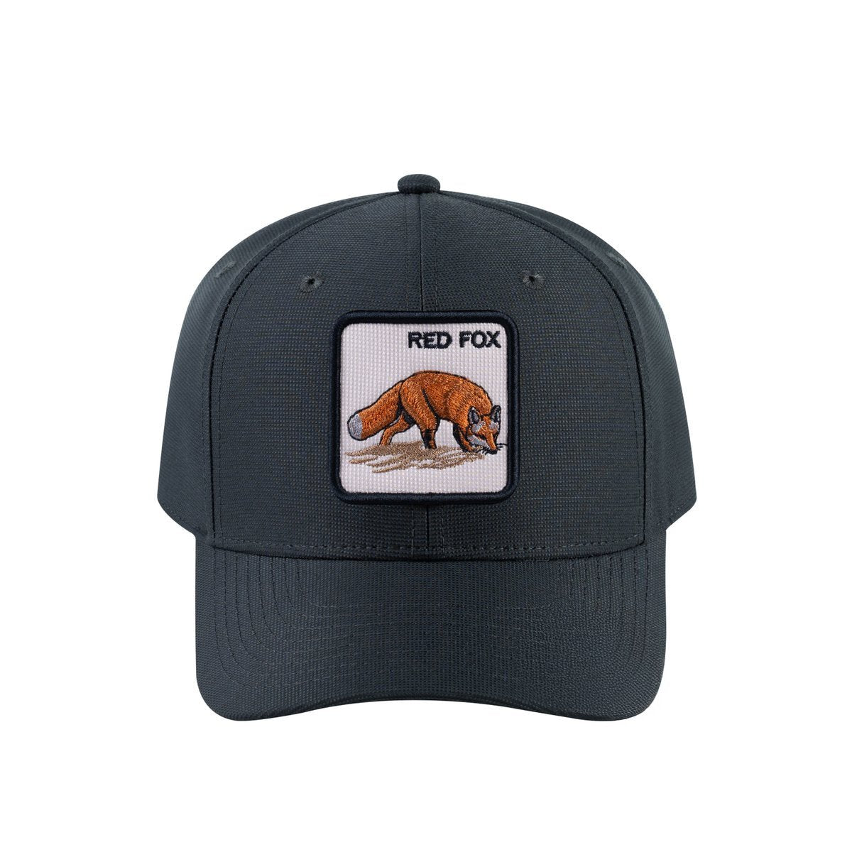 Red Fox V2 6-Panel Baseball Cap with Dark Grey front and Dark Grey back