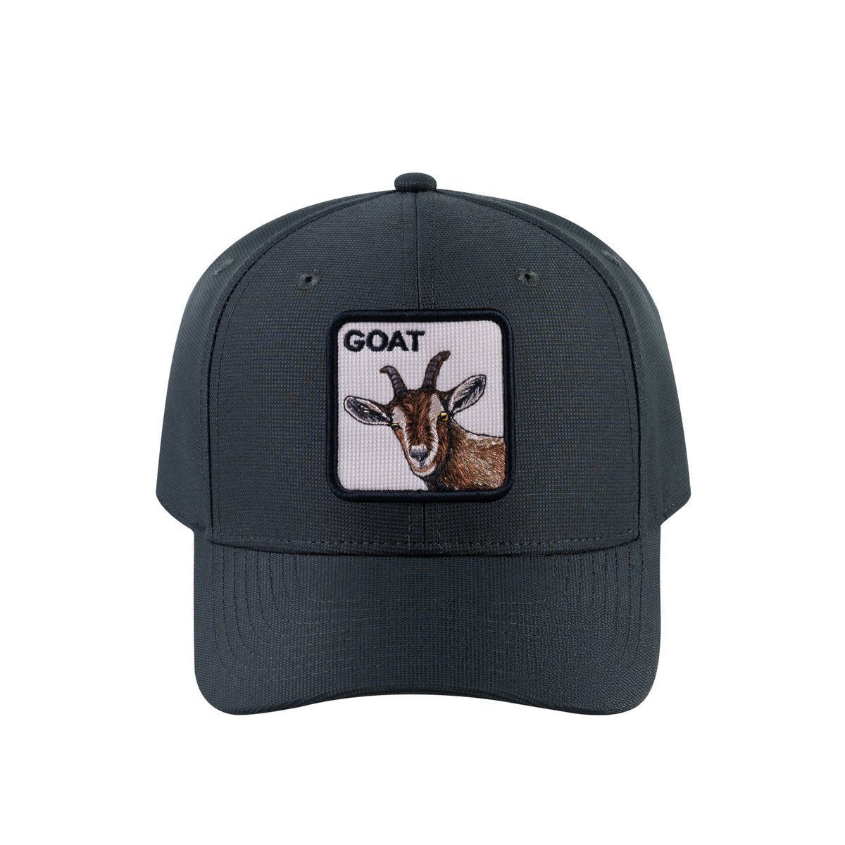 Goat V2 6-Panel Baseball Cap with Dark Grey front and Dark Grey back