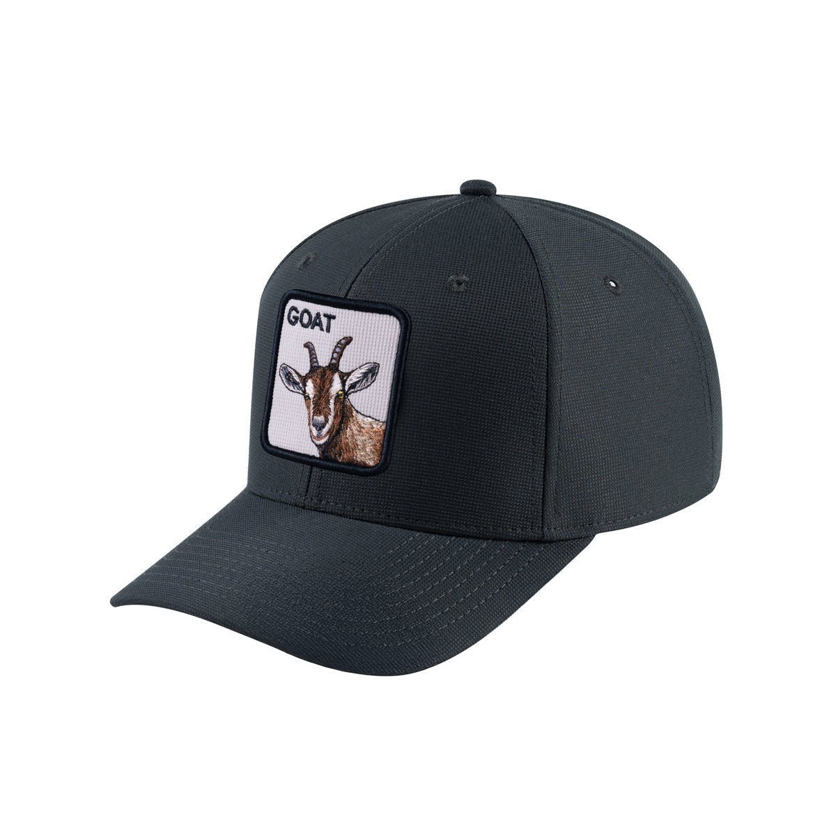 Goat V2 6-Panel Baseball Cap with Dark Grey front and Dark Grey back