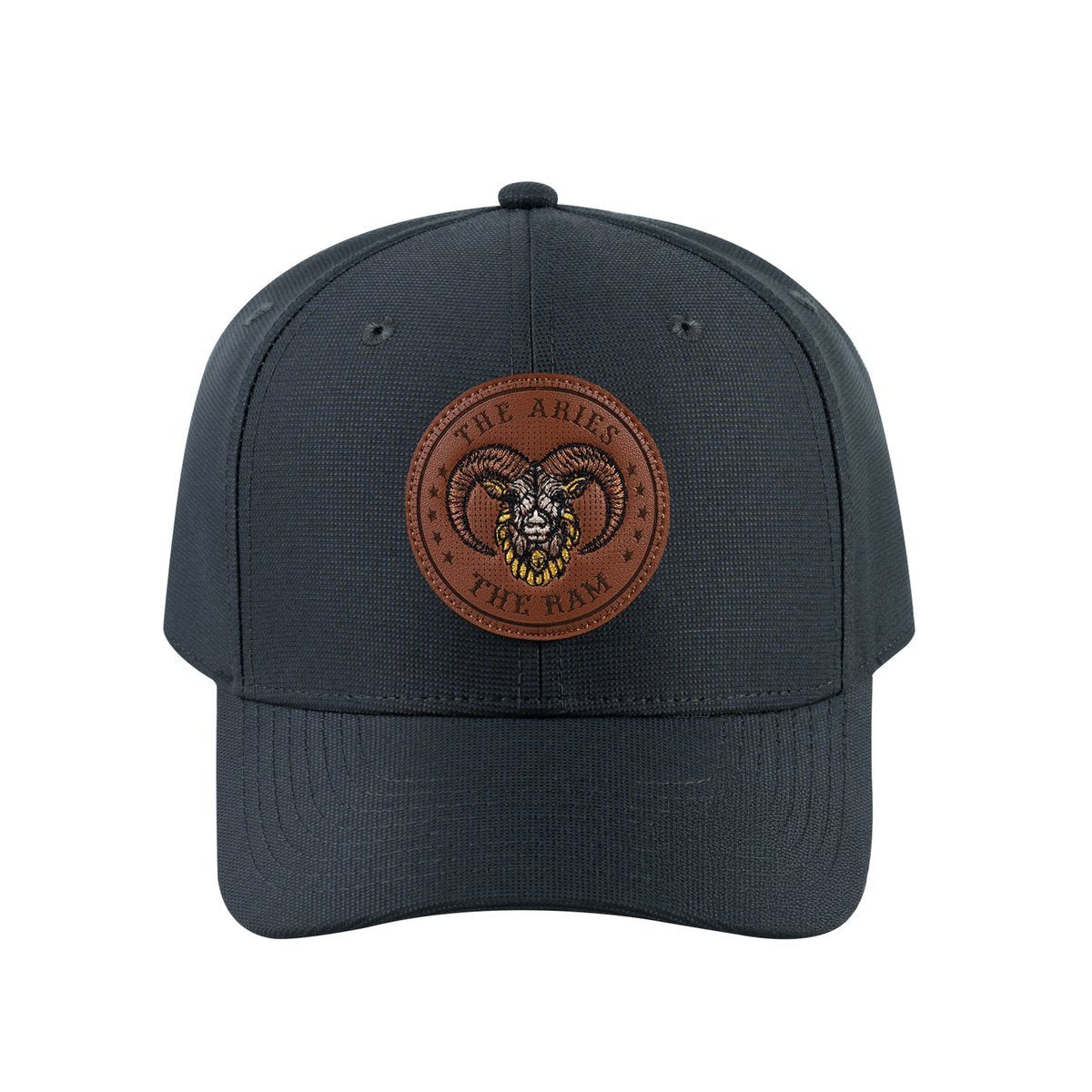 Aries Zodiac V2 6-Panel Baseball Cap with Dark Grey front and Dark Grey back