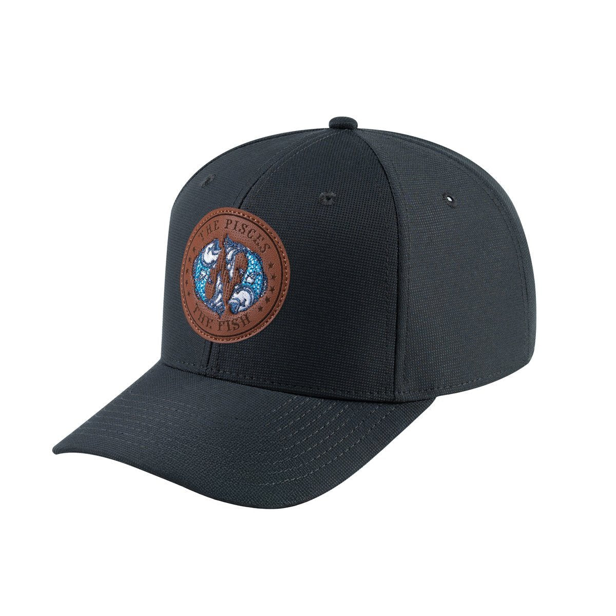 Pisces Zodiac V2 6-Panel Baseball Cap with Dark Grey front and Dark Grey back