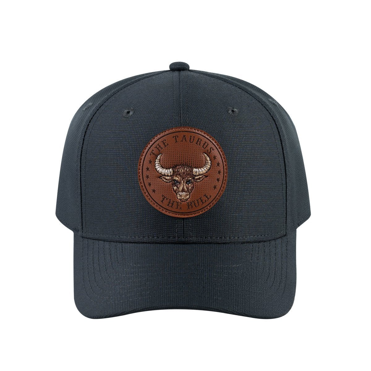 Taurus Zodiac V2 6-Panel Baseball Cap with Dark Grey front and Dark Grey back