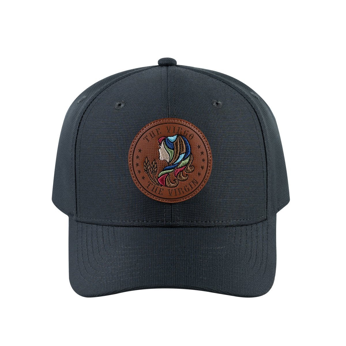 Virgo Zodiac V2 6-Panel Baseball Cap with Dark Grey front and Dark Grey back