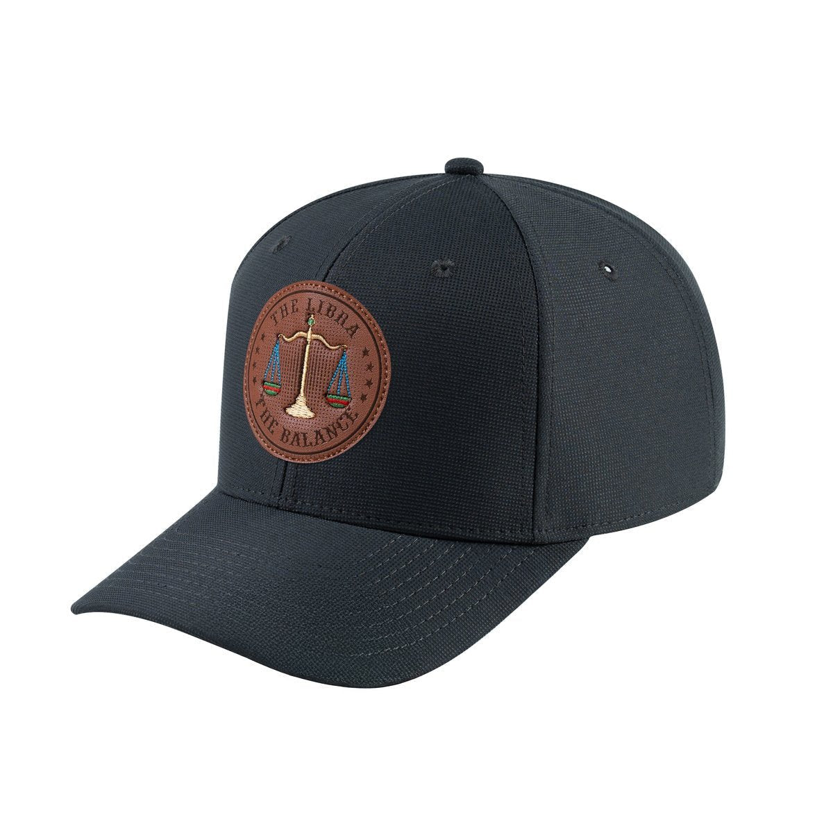 Libra Zodiac V2 6-Panel Baseball Cap with Dark Grey front and Dark Grey back