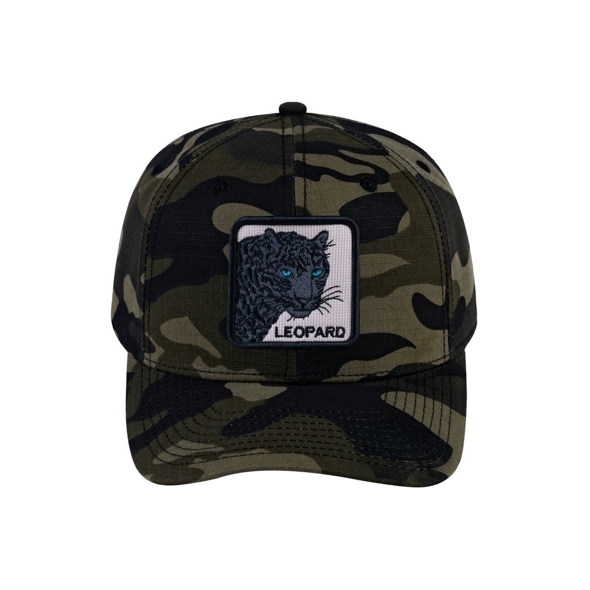 Leopard V2 6-Panel Baseball Cap with Green Camo front and Green Camo back