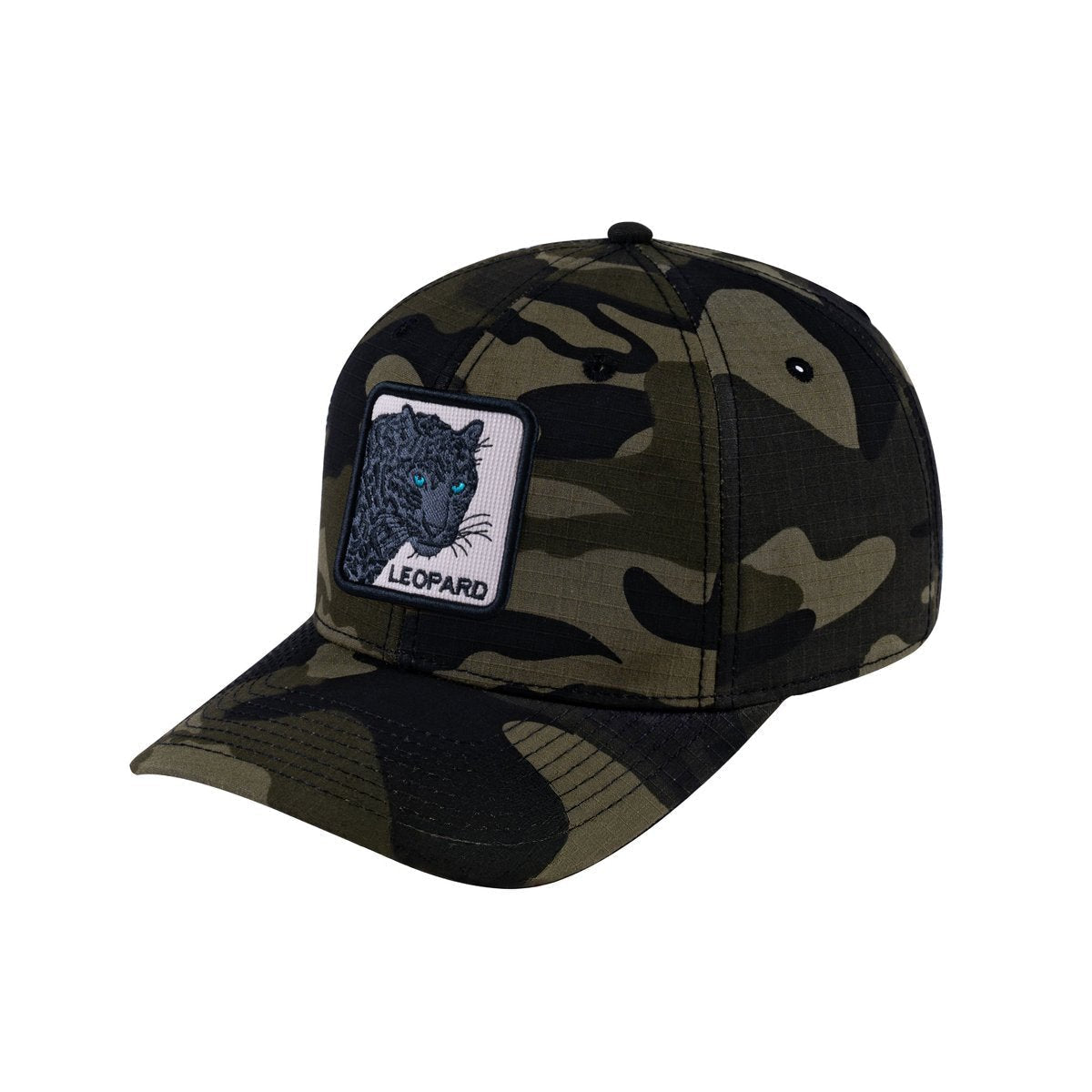 Leopard V2 6-Panel Baseball Cap with Green Camo front and Green Camo back
