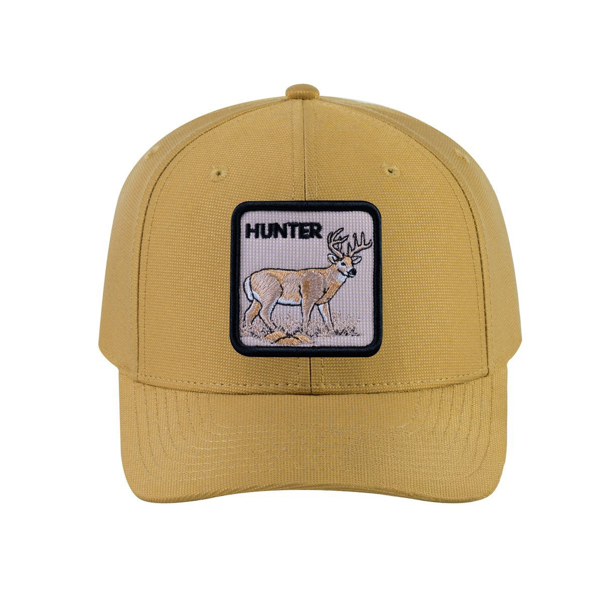 Hunter V2 6-Panel Baseball Cap with Khaki front and Khaki back