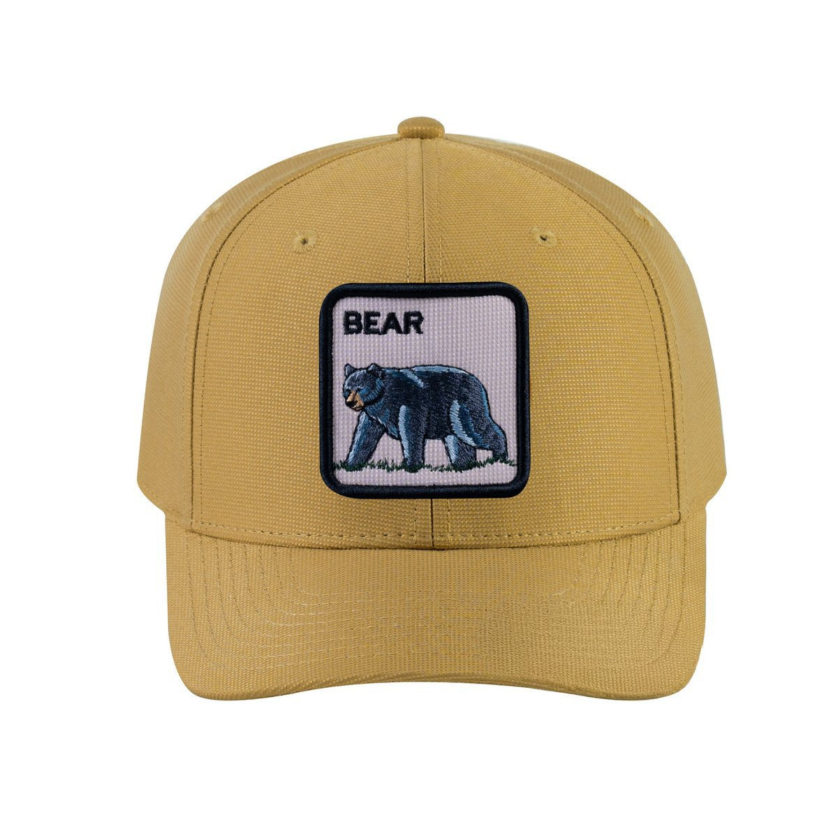 Bear V2 6-Panel Baseball Cap with Khaki front and Khaki back