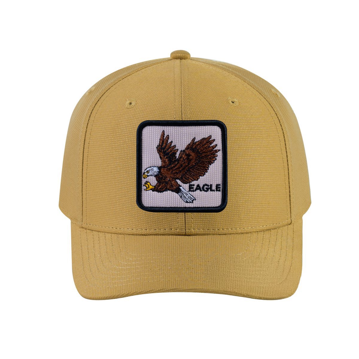 Eagle V2 6-Panel Baseball Cap with Khaki front and Khaki back
