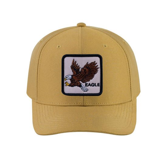 Eagle V2 6-Panel Baseball Cap with Khaki front and Khaki back