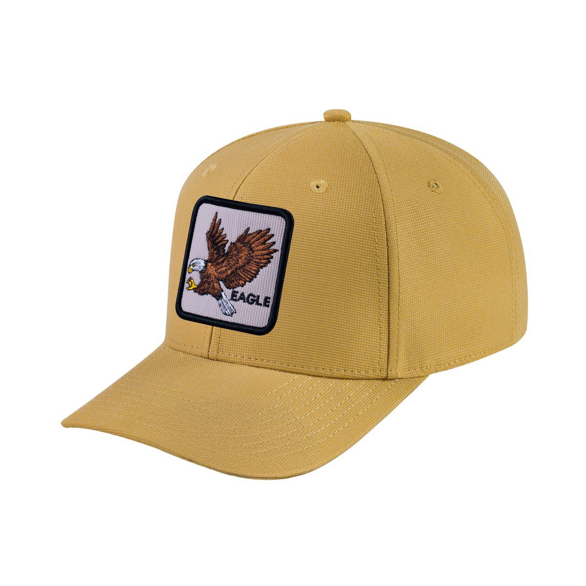 Eagle V2 6-Panel Baseball Cap with Khaki front and Khaki back