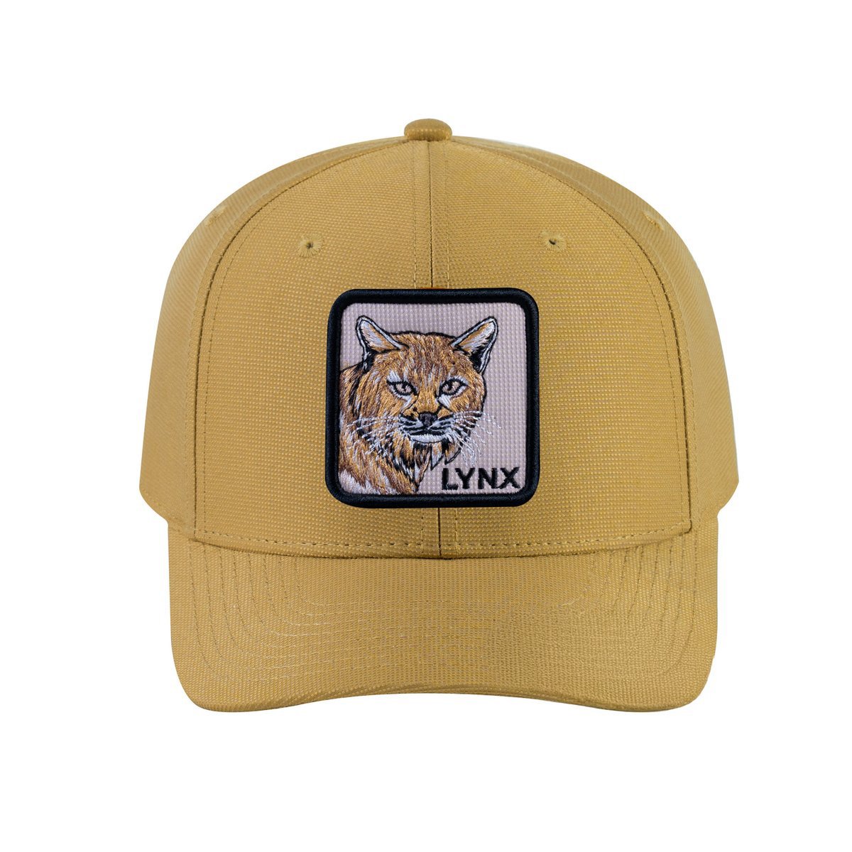 Lynx V2 6-Panel Baseball Cap with Khaki front and Khaki back