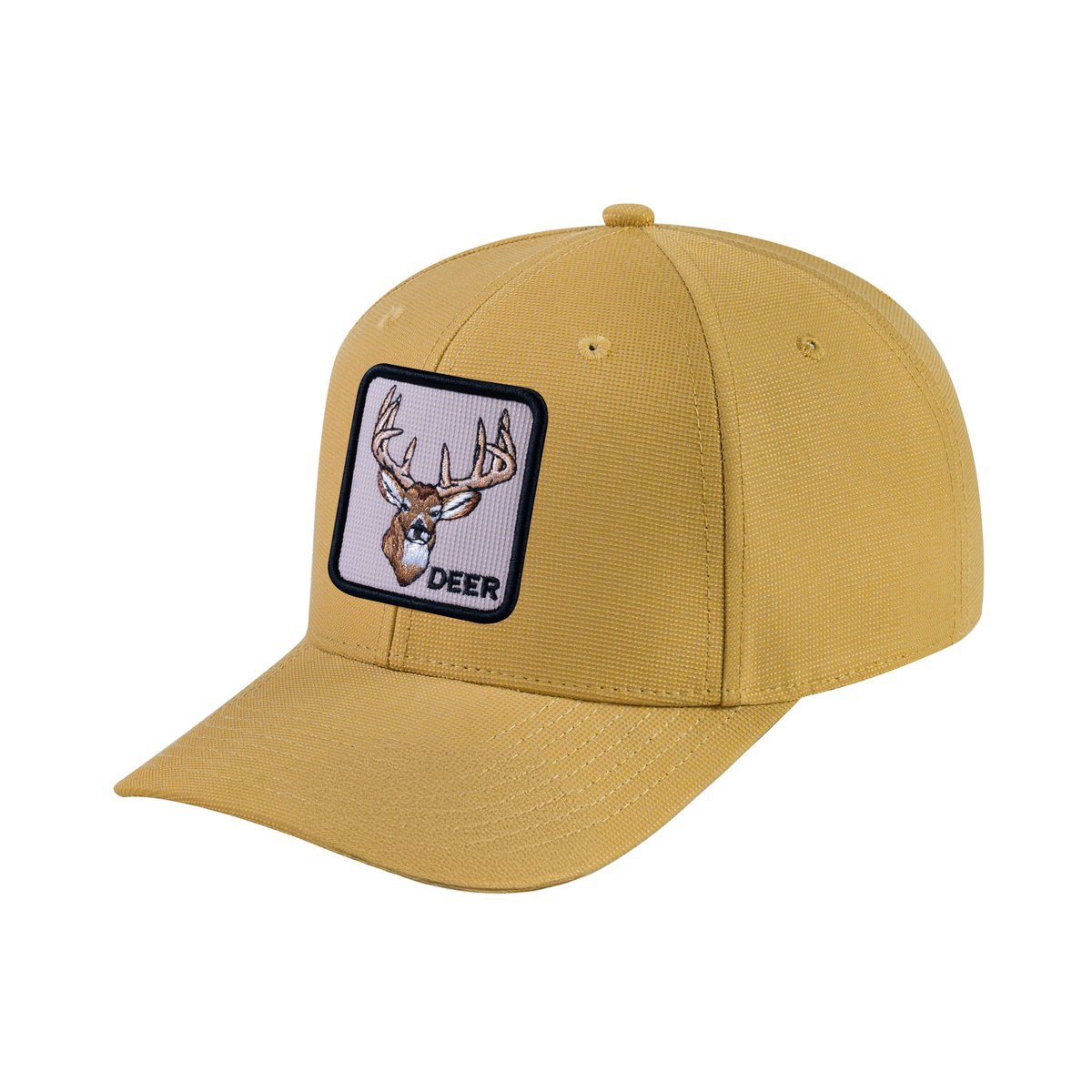 Deer V2 6-Panel Baseball Cap with Khaki front and Khaki back