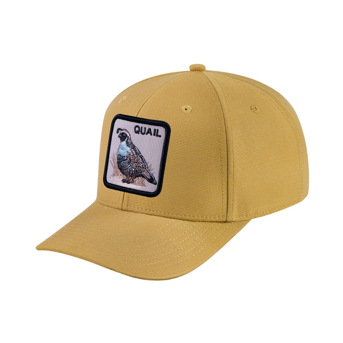 Quail V2 6-Panel Baseball Cap with Khaki front and Khaki back