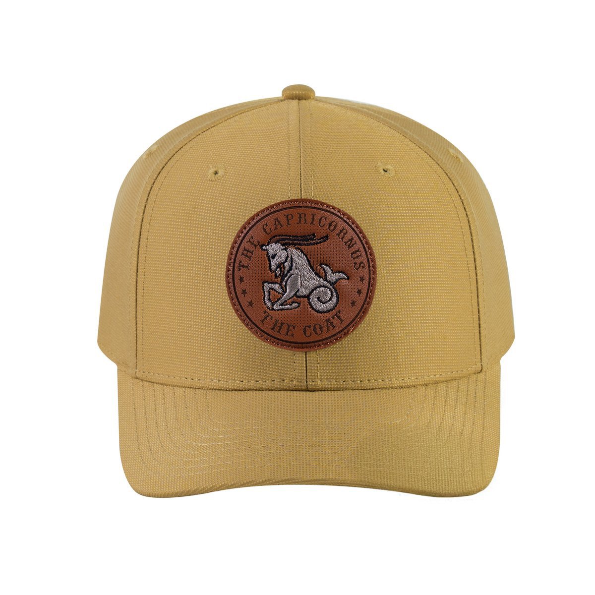 Capricorn Zodiac V2 6-Panel Baseball Cap with Khaki front and Khaki back