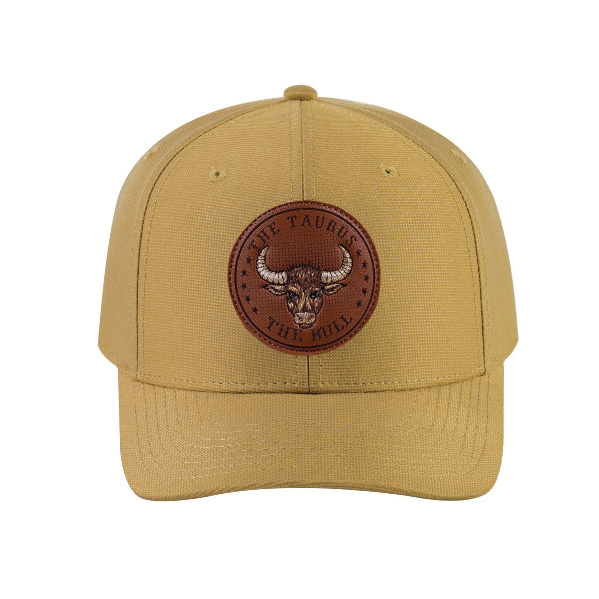 Taurus Zodiac V2 6-Panel Baseball Cap with Khaki front and Khaki back