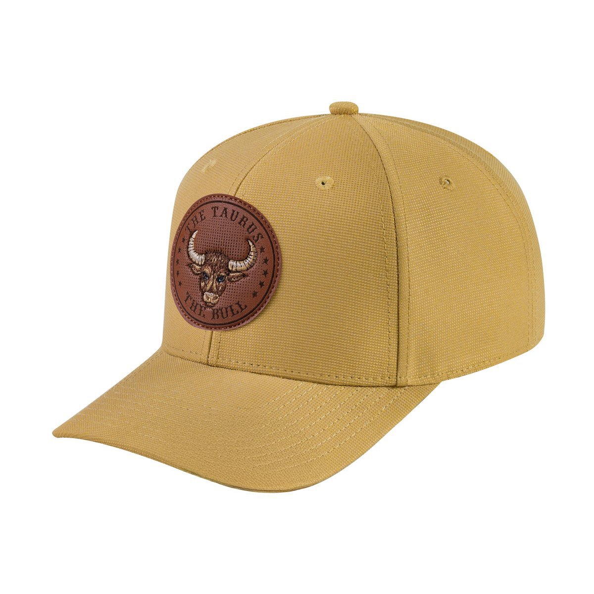 Taurus Zodiac V2 6-Panel Baseball Cap with Khaki front and Khaki back