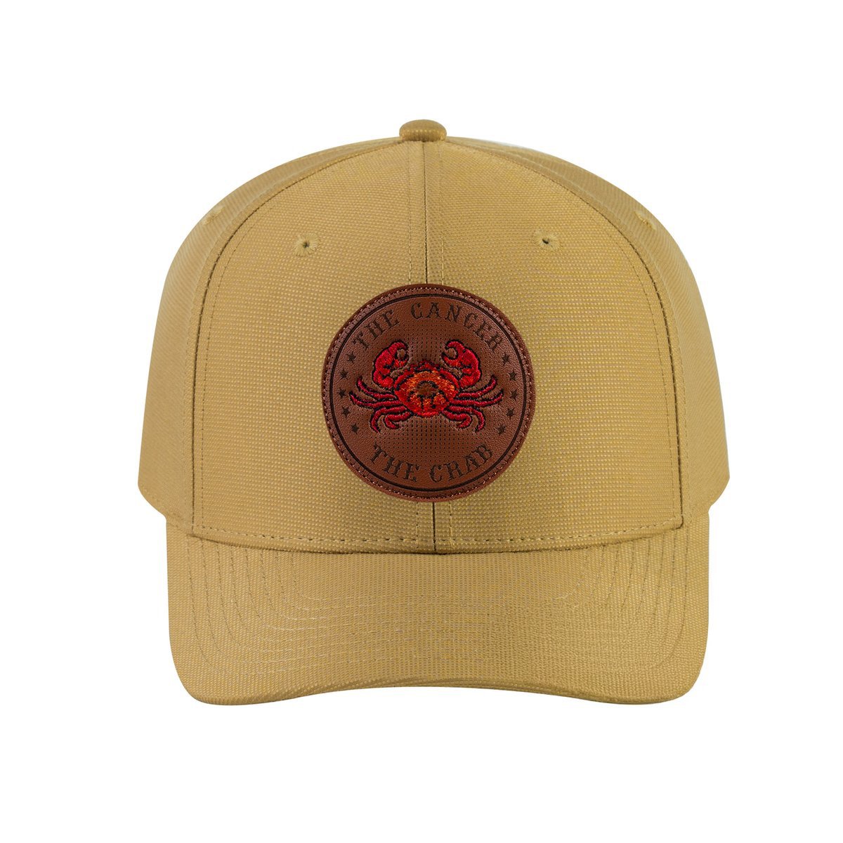 Cancer Zodiac V2 6-Panel Baseball Cap with Khaki front and Khaki back