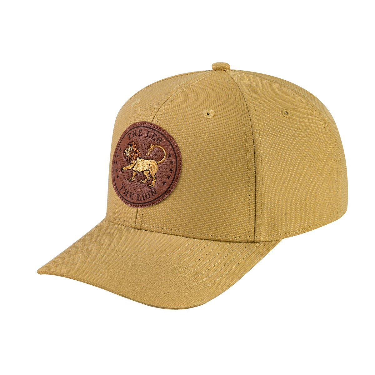 Leo Zodiac V2 6-Panel Baseball Cap with Khaki front and Khaki back