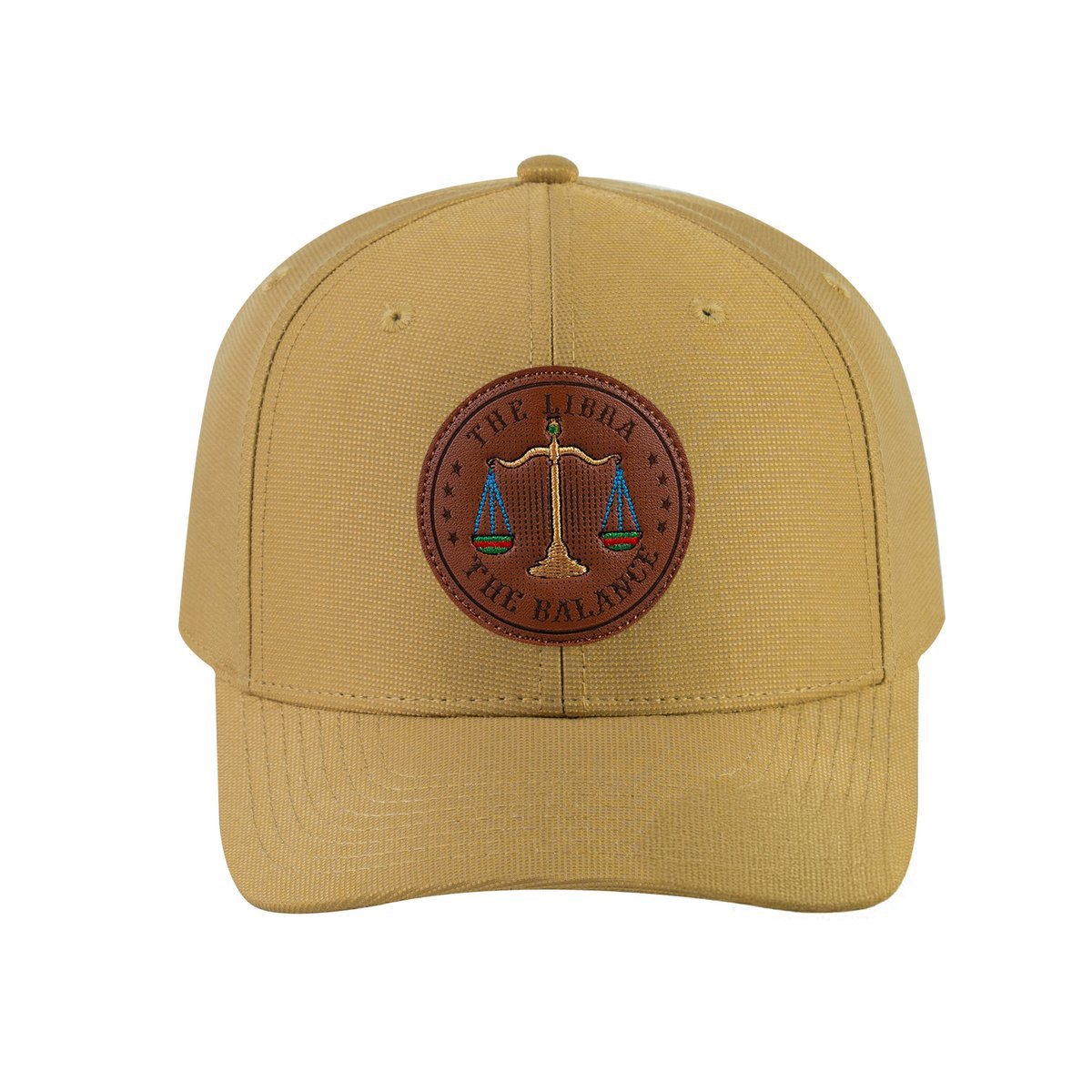Libra Zodiac V2 6-Panel Baseball Cap with Khaki front and Khaki back