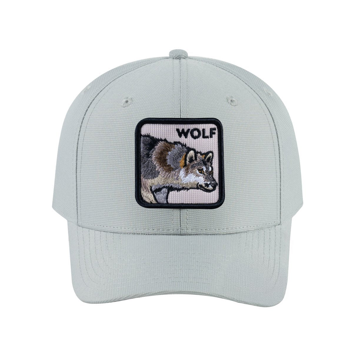 Wolf V2 6-Panel Baseball Cap with Light Grey front and Light Grey back