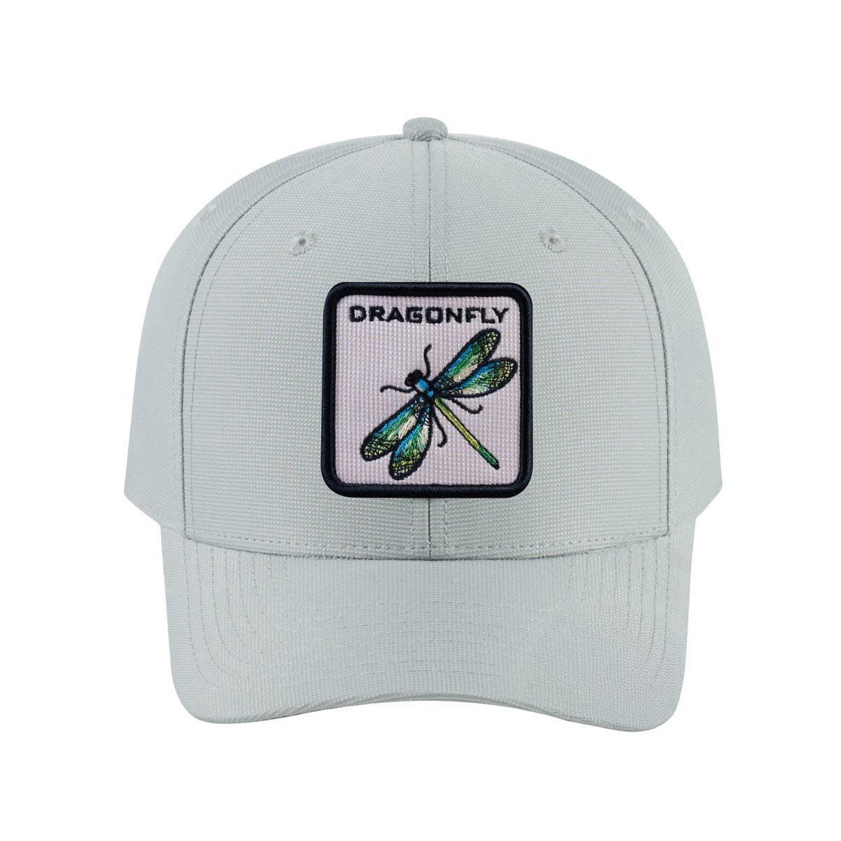 Dragonfly V2 6-Panel Baseball Cap with Light Grey front and Light Grey back