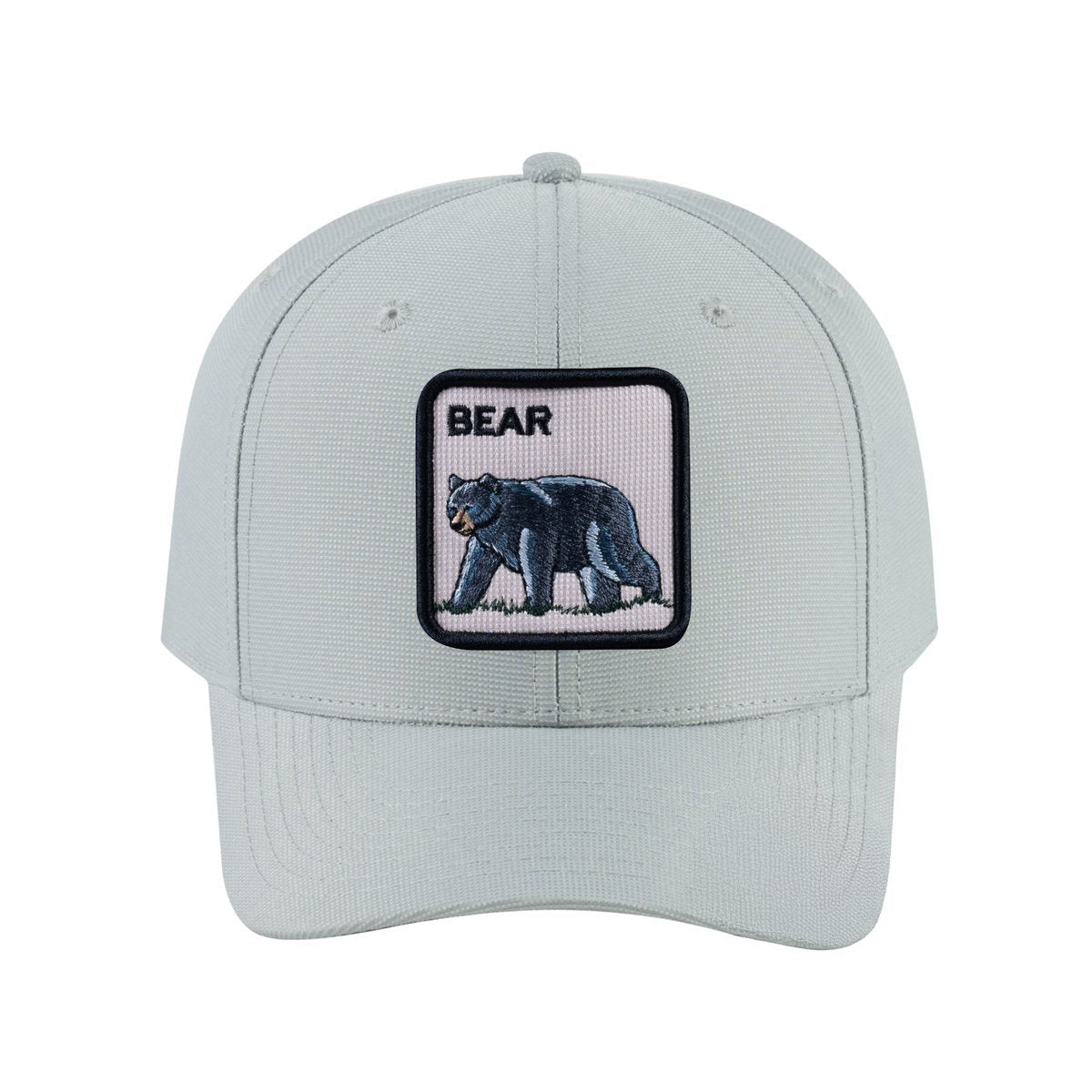 Bear V2 6-Panel Baseball Cap with Light Grey front and Light Grey back