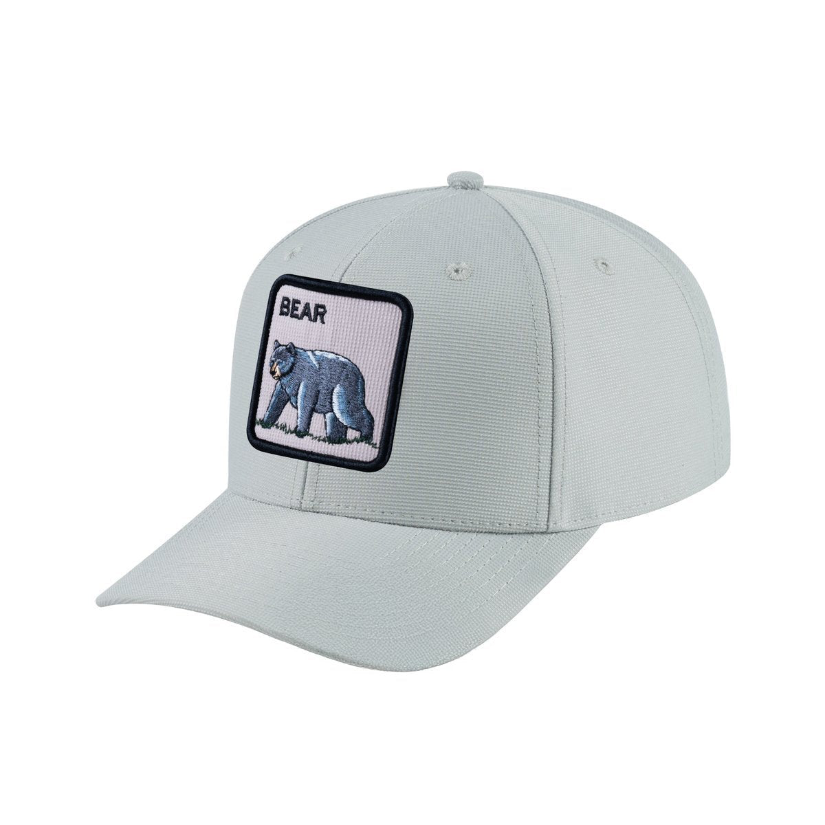 Bear V2 6-Panel Baseball Cap with Light Grey front and Light Grey back