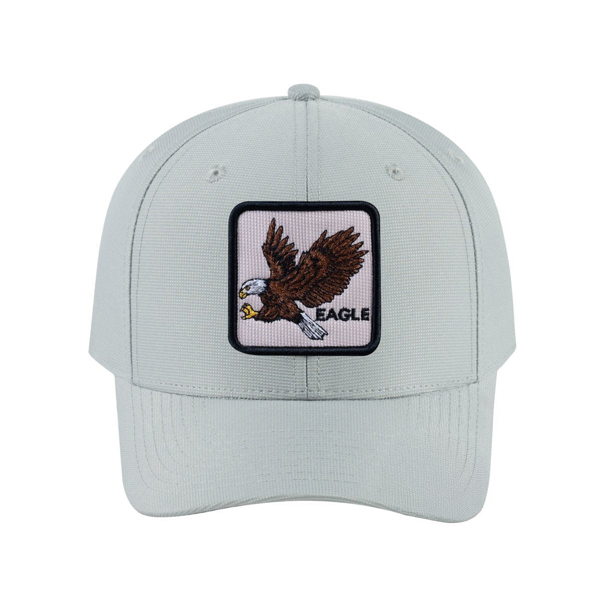 Eagle V2 6-Panel Baseball Cap with Light Grey front and Light Grey back