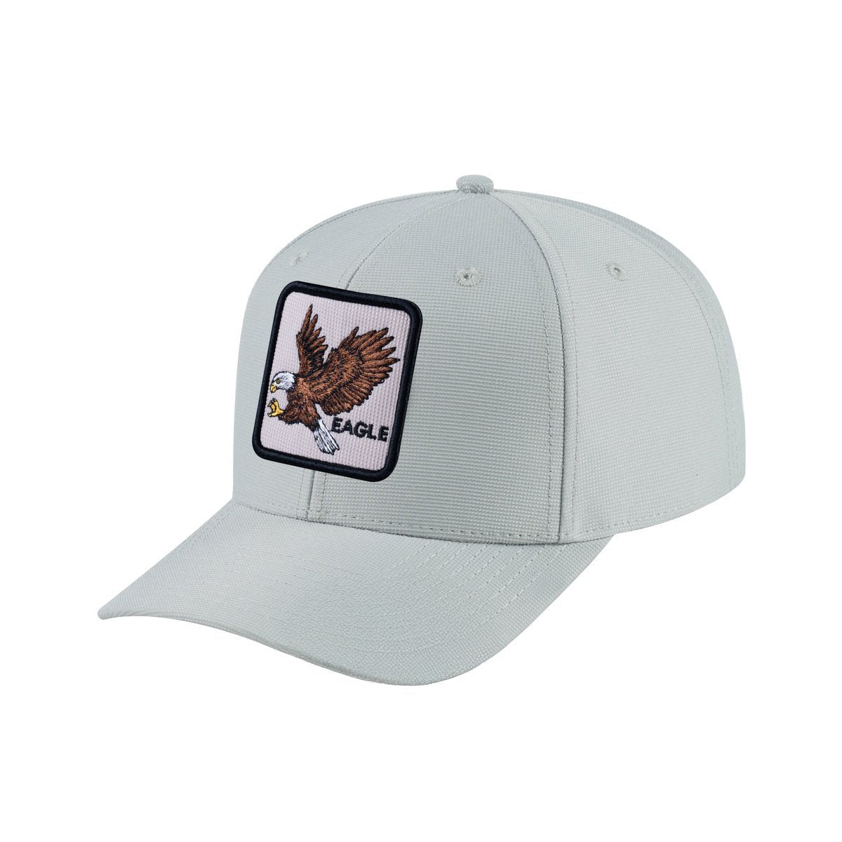 Eagle V2 6-Panel Baseball Cap with Light Grey front and Light Grey back