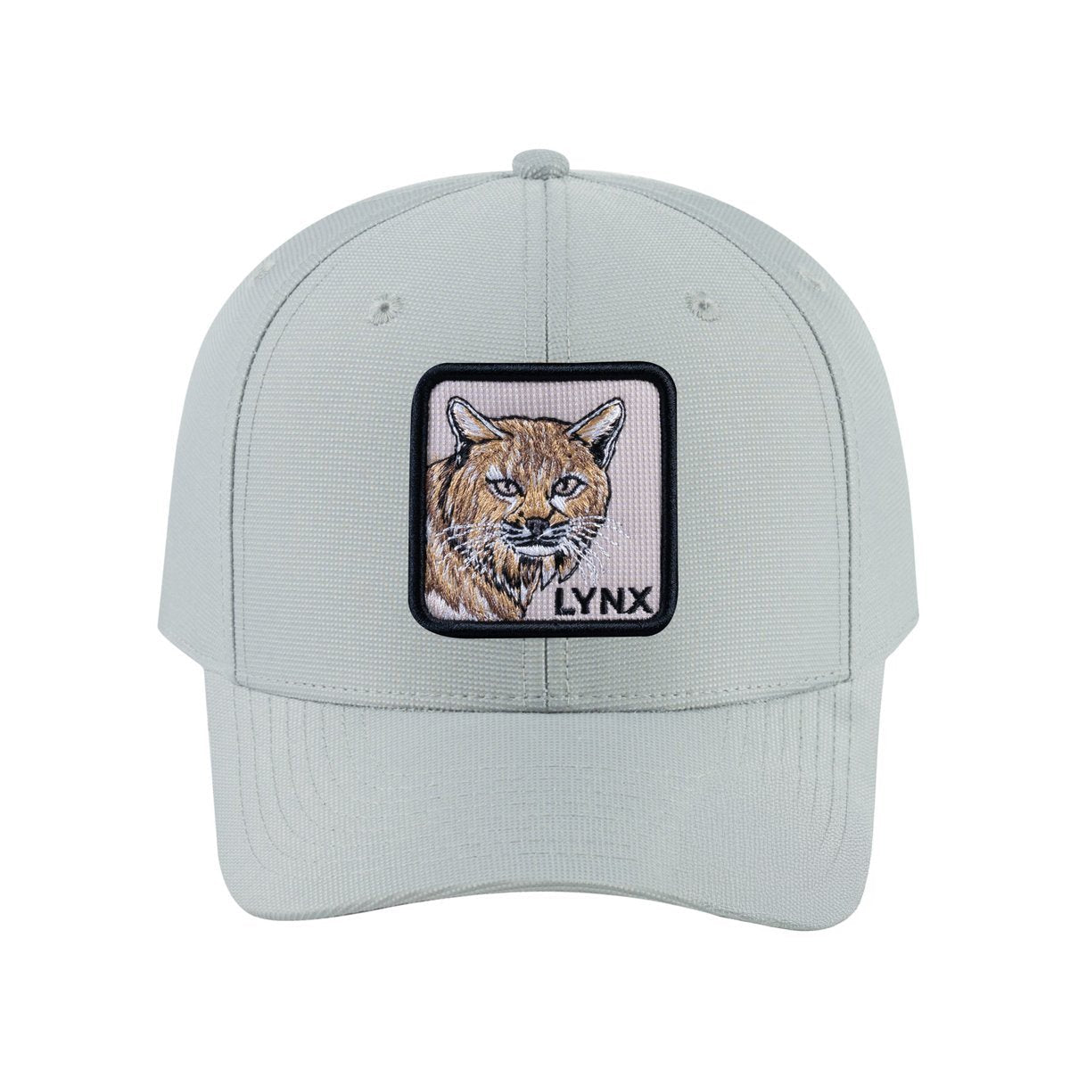 Lynx V2 6-Panel Baseball Cap with Light Grey front and Light Grey back