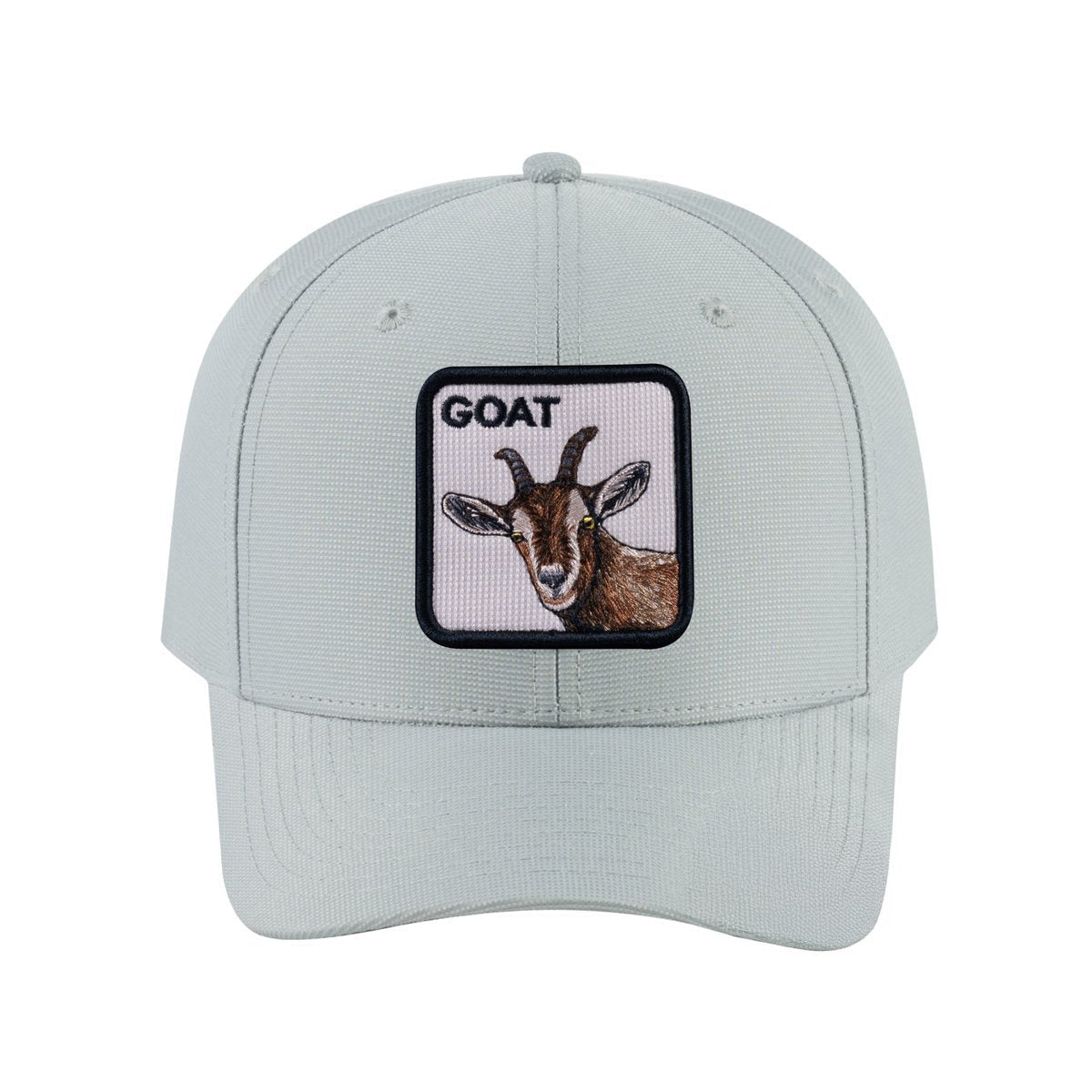 Goat V2 6-Panel Baseball Cap with Light Grey front and Light Grey back
