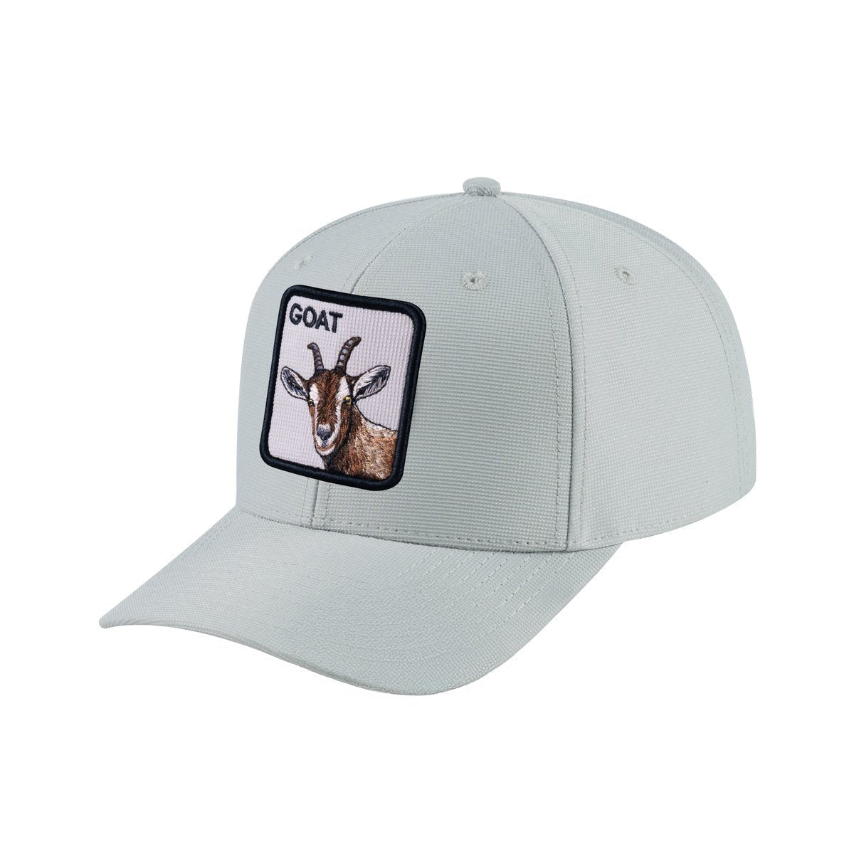 Goat V2 6-Panel Baseball Cap with Light Grey front and Light Grey back