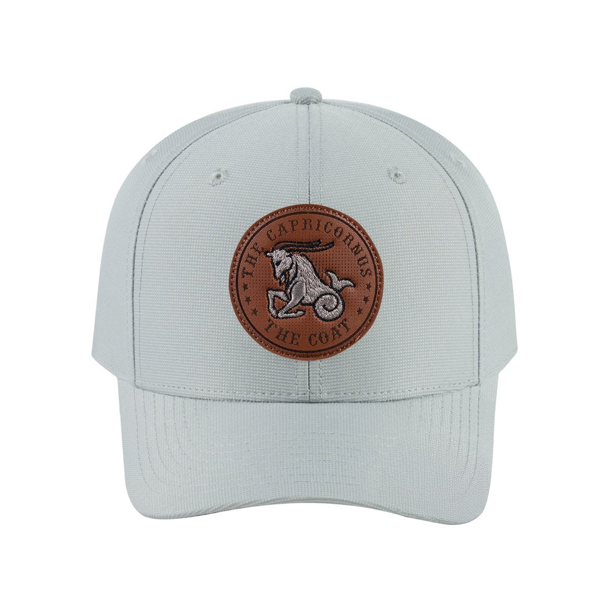Capricorn Zodiac V2 6-Panel Baseball Cap with Light Grey front and Light Grey back