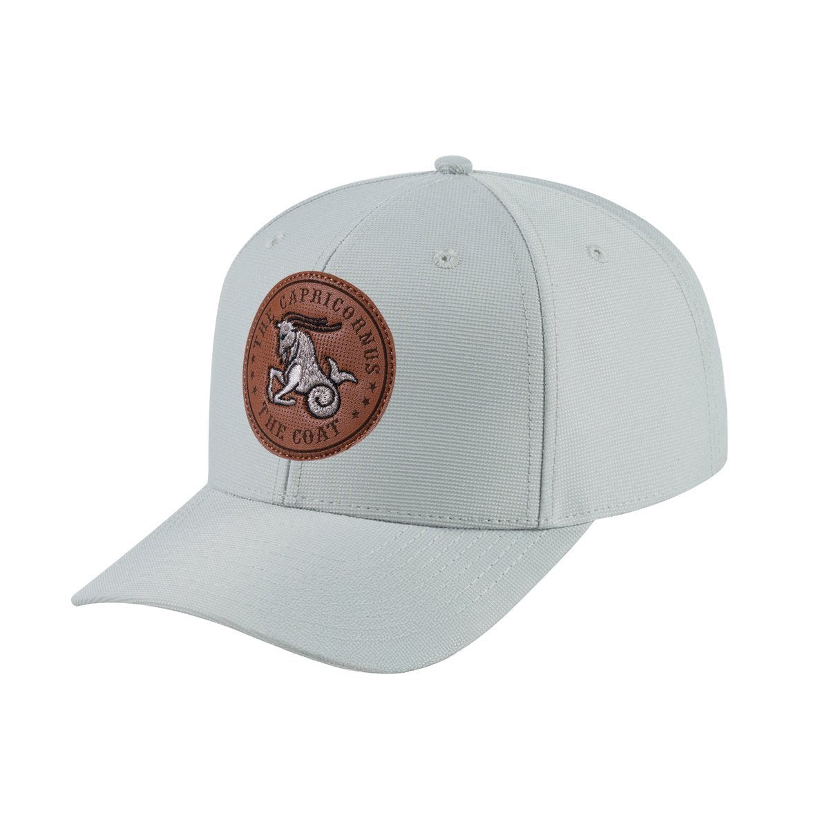 Capricorn Zodiac V2 6-Panel Baseball Cap with Light Grey front and Light Grey back