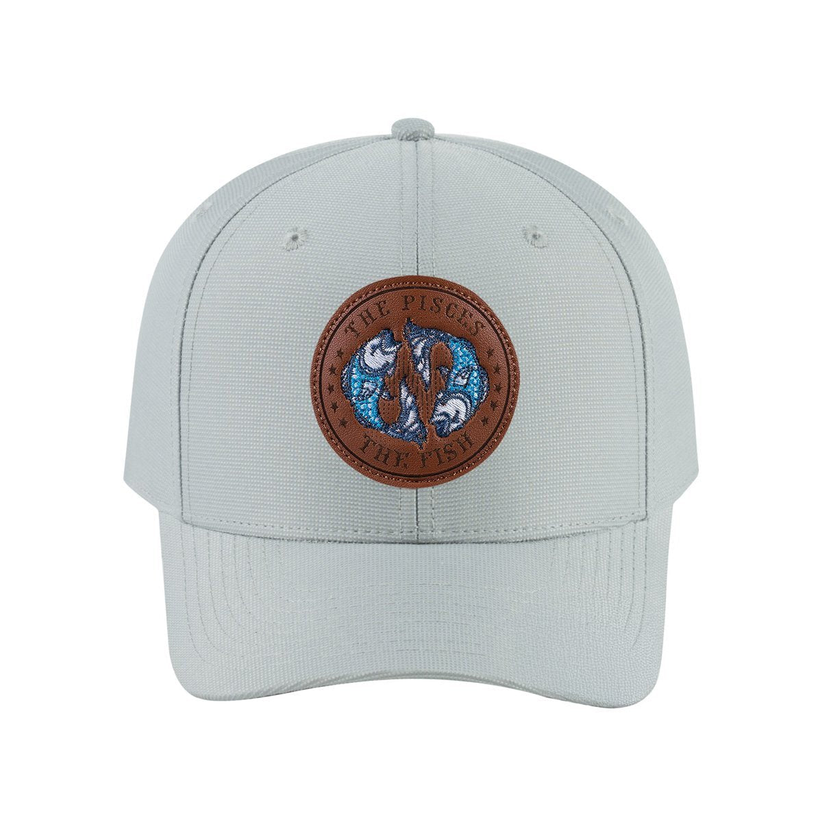 Pisces Zodiac V2 6-Panel Baseball Cap with Light Grey front and Light Grey back