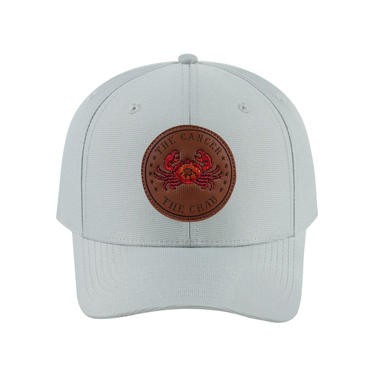 Cancer Zodiac V2 6-Panel Baseball Cap with Light Grey front and Light Grey back