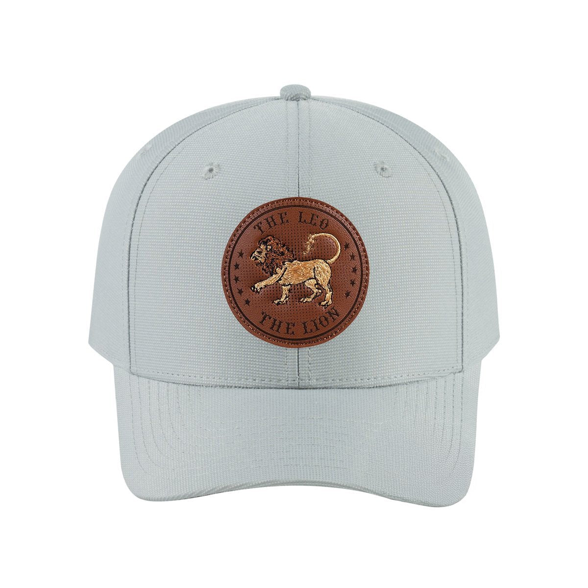 Leo Zodiac V2 6-Panel Baseball Cap with Light Grey front and Light Grey back