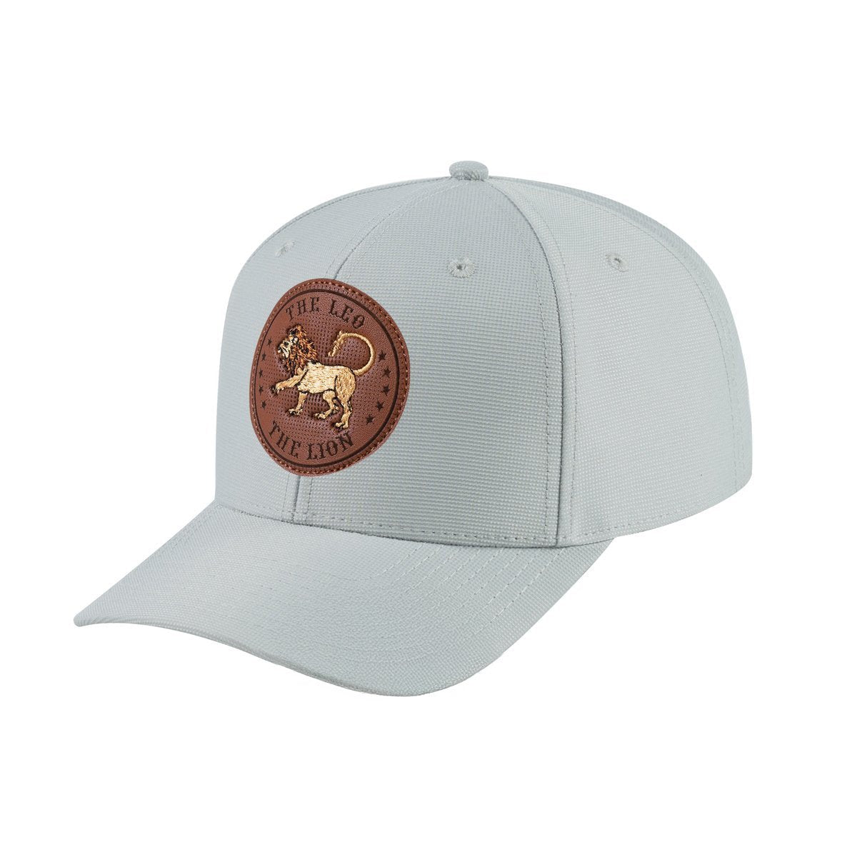 Leo Zodiac V2 6-Panel Baseball Cap with Light Grey front and Light Grey back