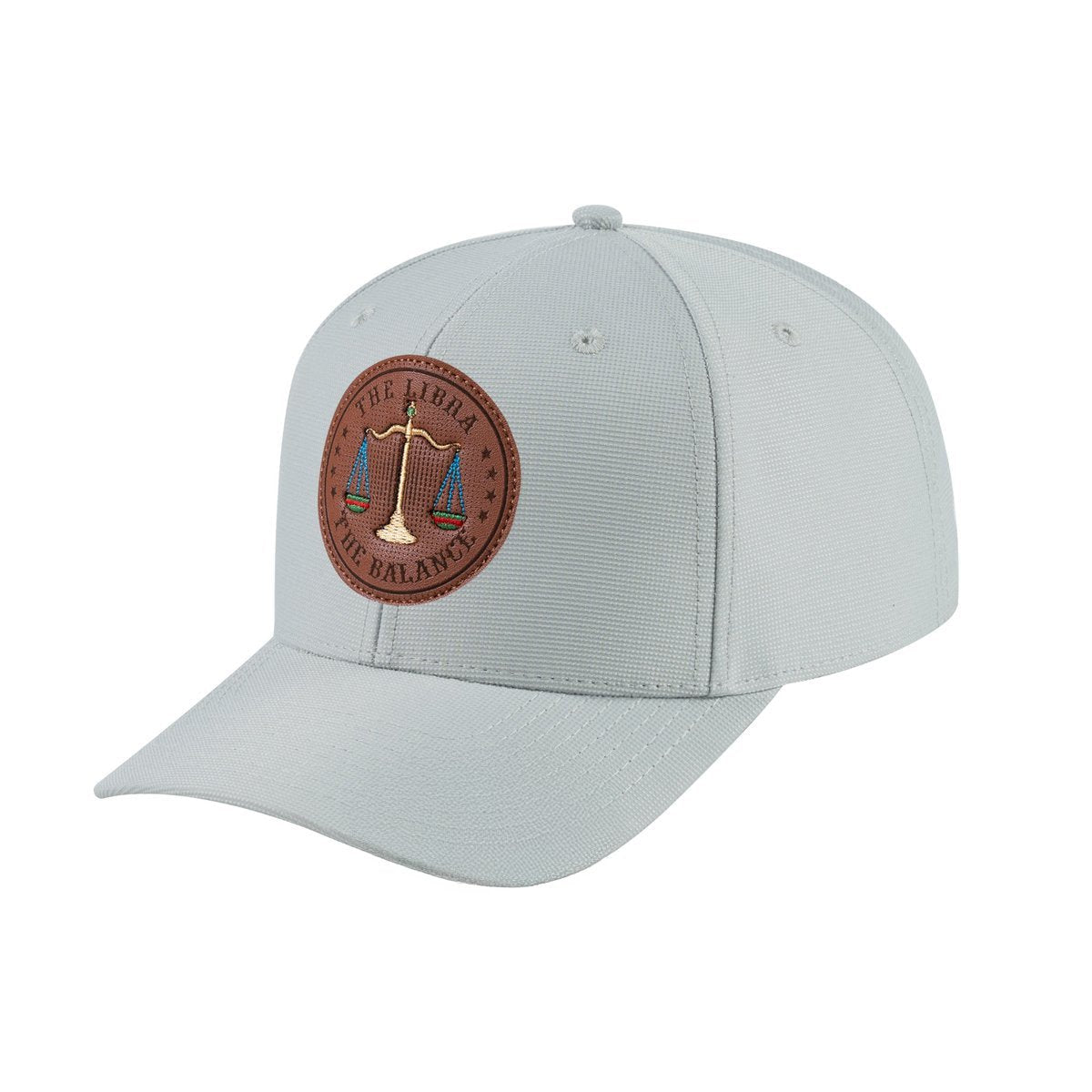 Libra Zodiac V2 6-Panel Baseball Cap with Light Grey front and Light Grey back