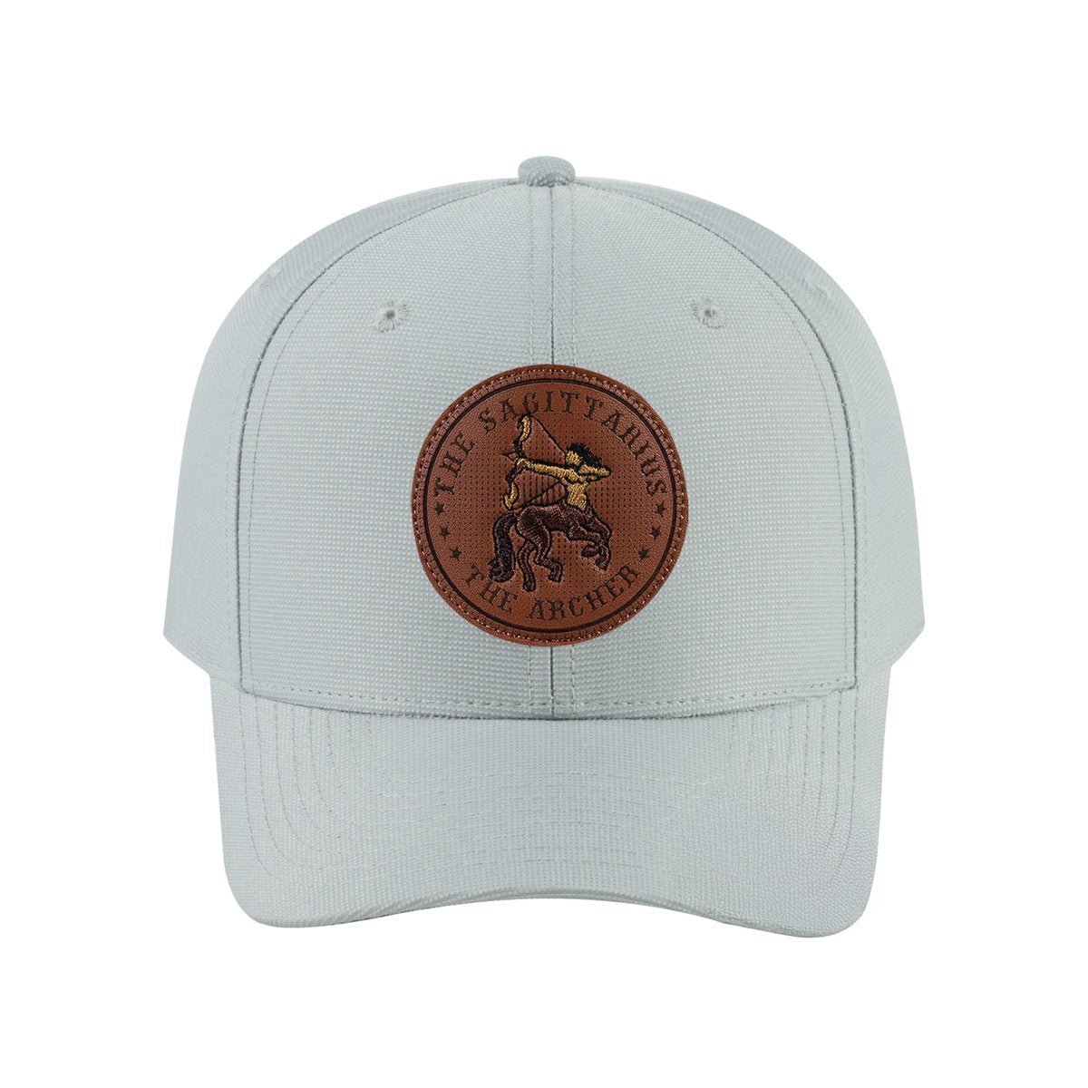 Sagittarius Zodiac V2 6-Panel Baseball Cap with Light Grey front and Light Grey back