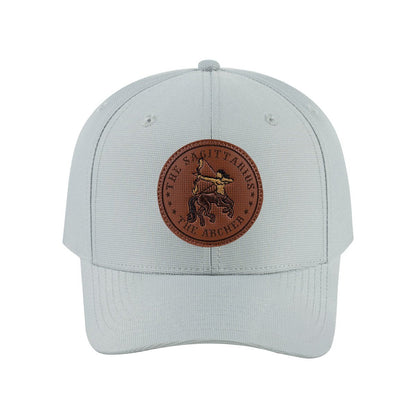 Sagittarius Zodiac V2 6-Panel Baseball Cap with Light Grey front and Light Grey back