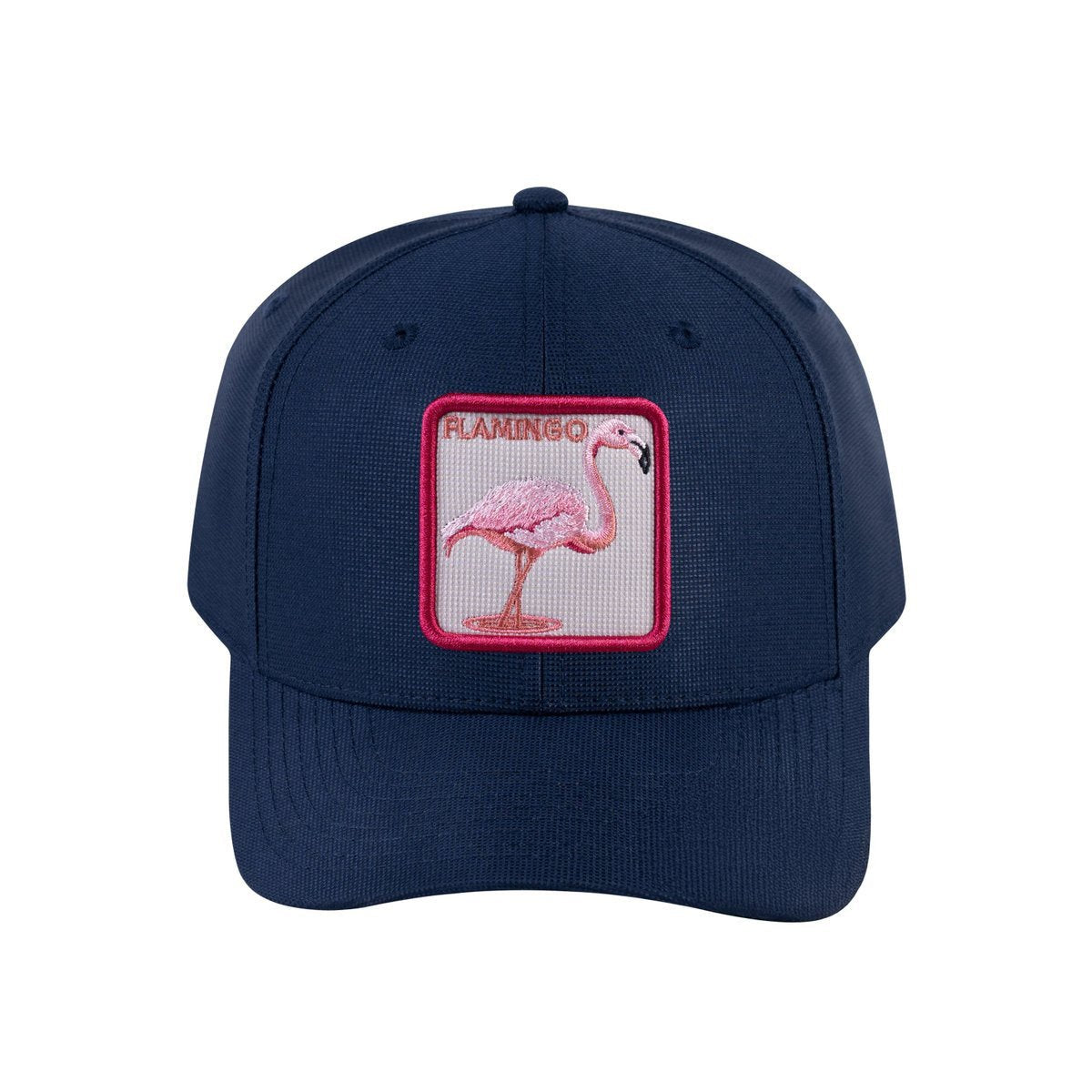 Flamingo V2 6-Panel Baseball Cap with Navy front and Navy back