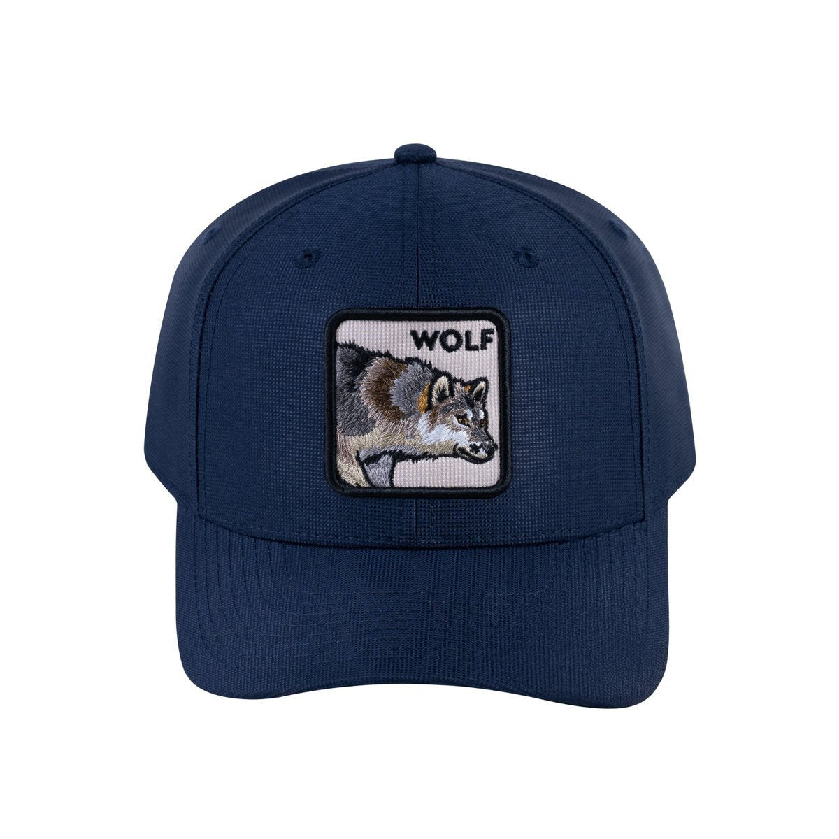 Wolf V2 6-Panel Baseball Cap with Navy front and Navy back