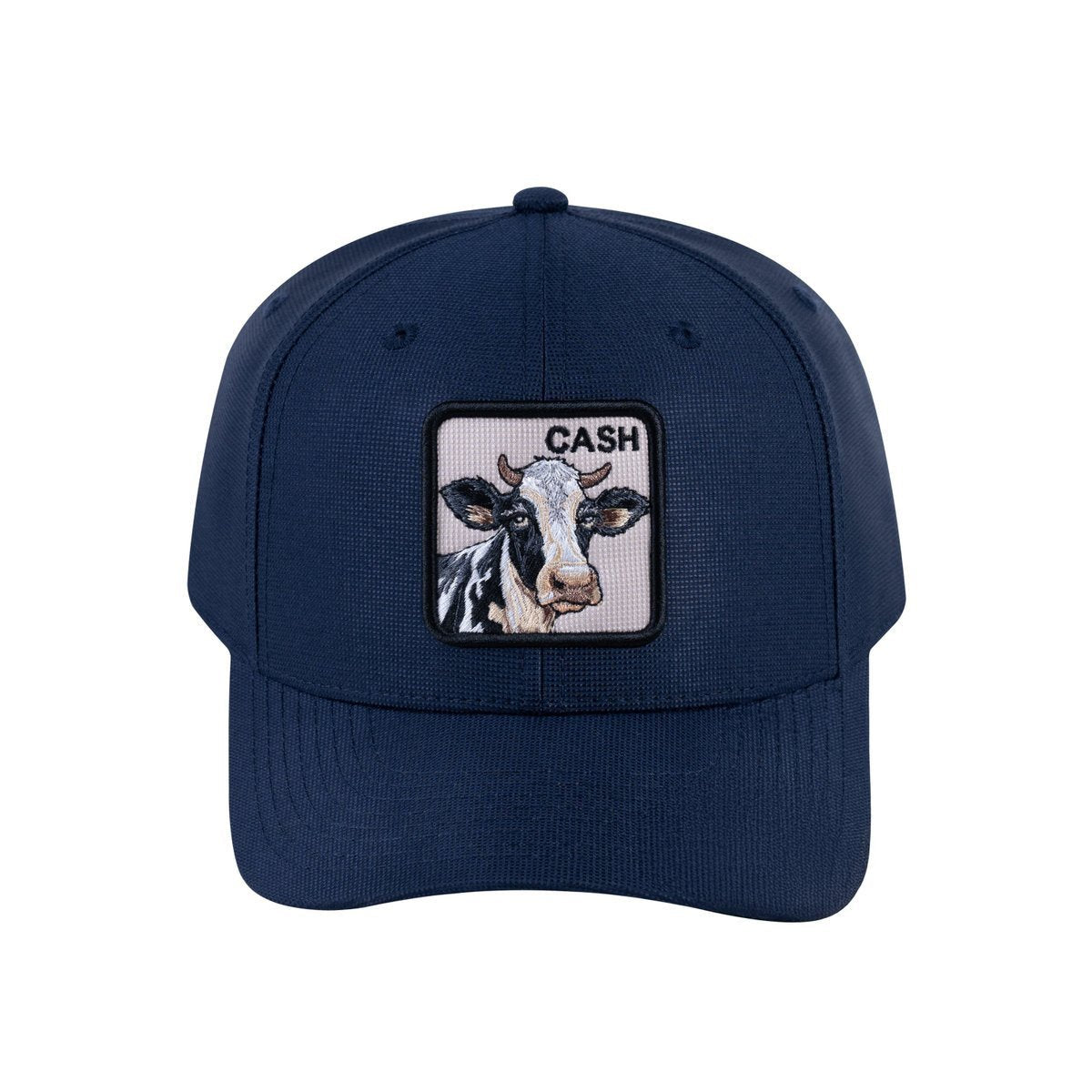 Cow V2 6-Panel Baseball Cap with Navy front and Navy back
