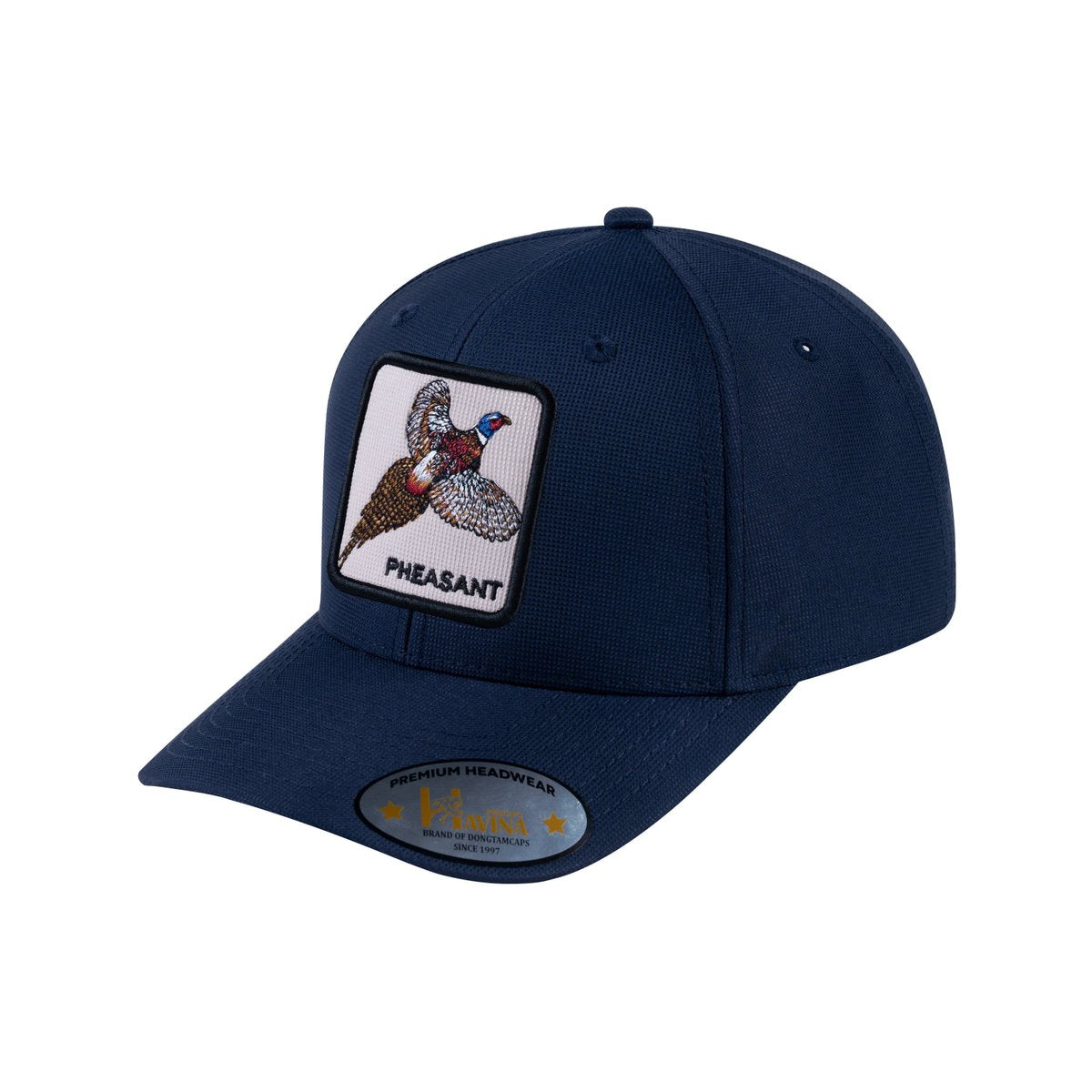 Pheasant V2 6-Panel Baseball Cap with Navy front and Navy back